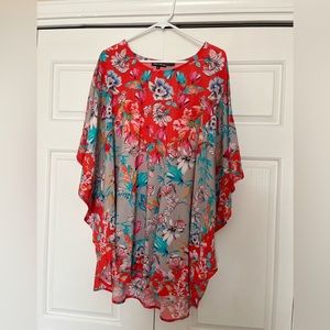 Tolani Collection Spring Poncho, size XL